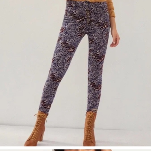 Pilcro High Rise Skinny Button-fly Corduroy Ankle Pant NWT Sz 27 - Picture 10 of 11